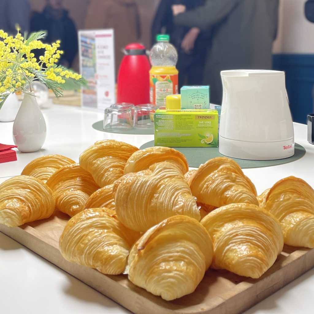 Le petit-déjeuner servi pour un sméinaire à Coclico Cholet.